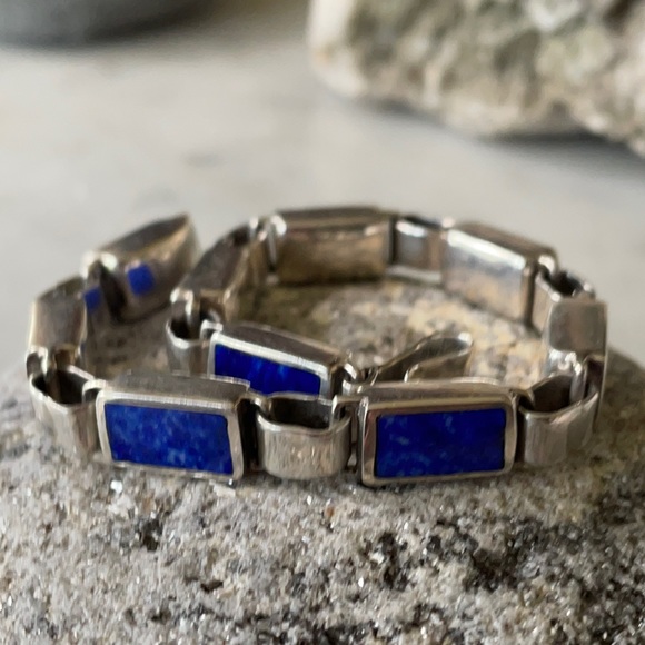 Christin Wolf Lapis Link Vintage Bracelet - Picture 4 of 15